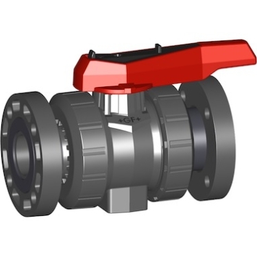 546型球閥，PVC-U 帶底部固定螺帽 日標(biāo)PVC-U手動(dòng)球閥