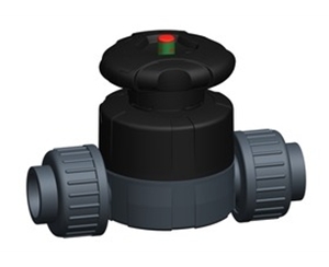 +GF+515型隔膜閥，PVC-U 帶粘接承插端