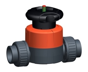 +GF+514型隔膜閥，PVC-U 帶NPT內(nèi)螺紋承插端