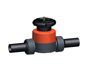 +GF+514型隔膜閥，PVC-U 帶PE100 SDR11電熔焊對焊端 公制