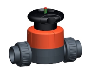 +GF+514型隔膜閥，PVC-U 無硅 帶Rp內螺紋承插端